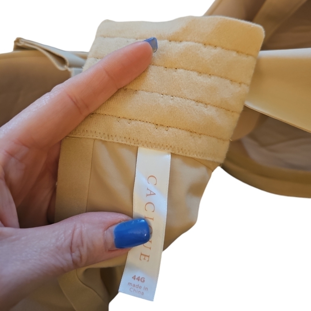 Cacique lightly lined balconette bra tan sz 44 G underwire nude new WL216 - Picture 4 of 7